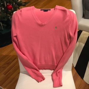 Ralph Lauren sport knot pink sweater